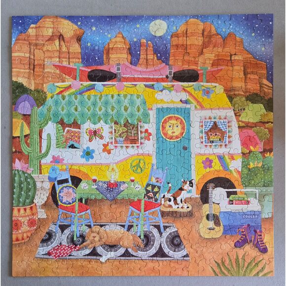 Ceaco Happy Camper Canyon Camper 300 pc Stephanie Peterson Jones Complete 2021 - Picture 3 of 5